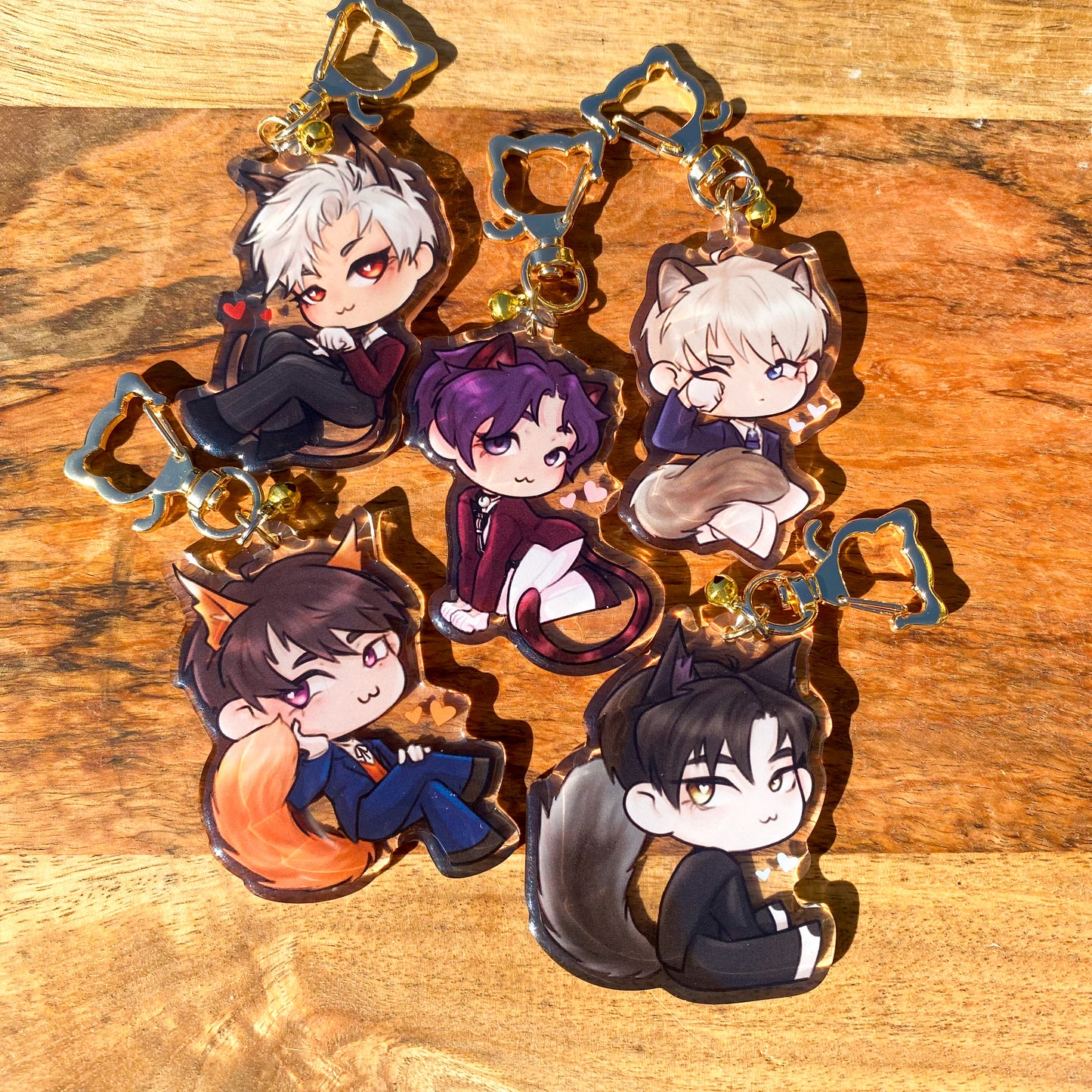 LaDs Kitty Acrylic Keychains