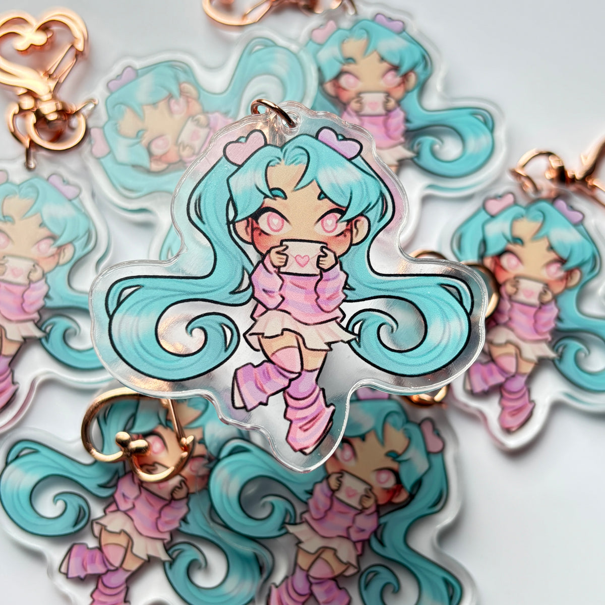 Love Letter Miku Acrylic Keychain