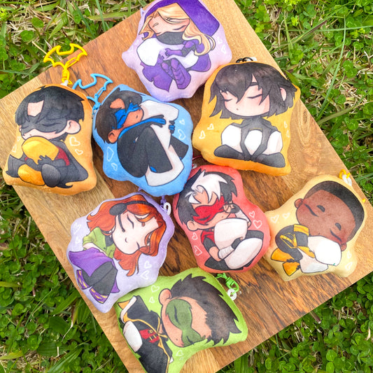 Batfam Plush Charms