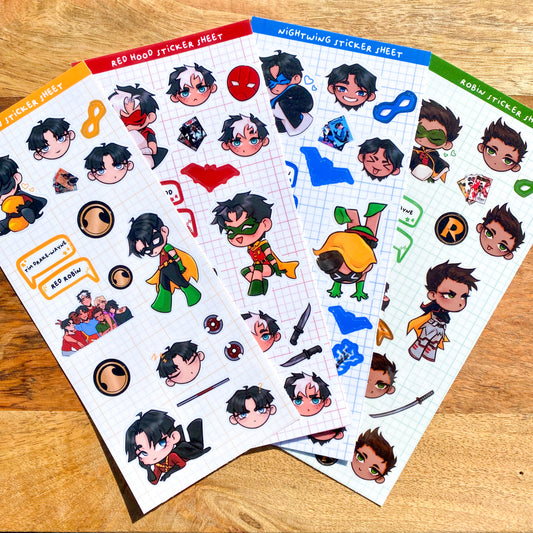 Batfam Sticker Sheets