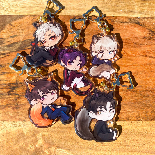LaDs Kitty Acrylic Keychains