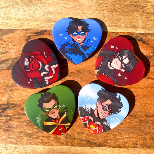 DC Heart Badges
